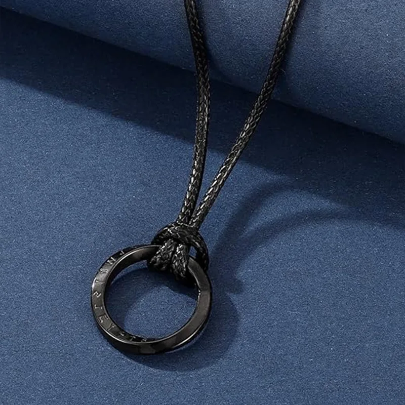 Amulet vedhæng mand mode halskæde